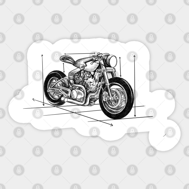 cafe racer Sticker by kating